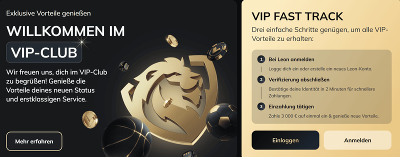 Genieße exklusive Vorteile im Leon Bet VIP-Club Deutschland – schneller Zugang, Bonusaktionen und Premium-Service 2025